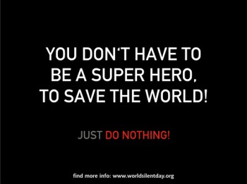 World Silent Day Superhero